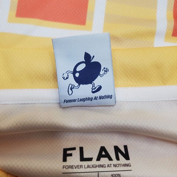 FLAN LABS Caramel Sunset Soccer Jersey Mens XL Short Sleeve Graphic Print NWOT - Picture 6 of 10